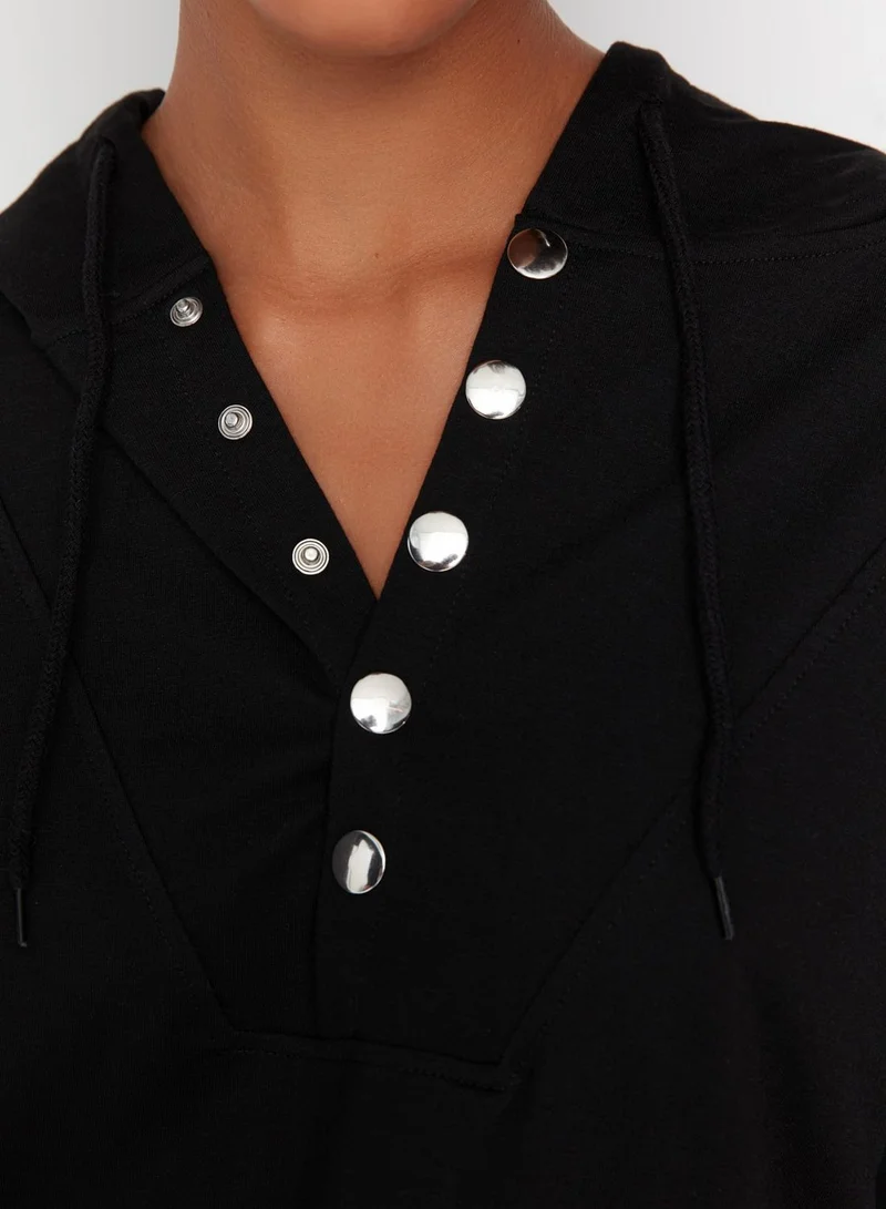 trendyol Button Detail Sweatshirts