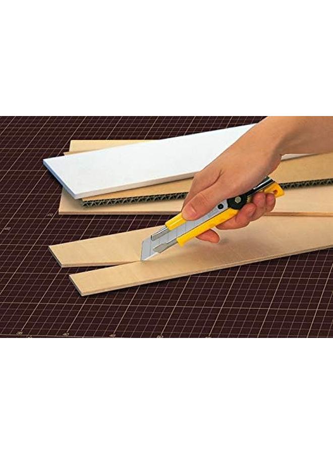 OLFA Plastic Snap Off Heavy Duty Cutter 18 Mm Width Yellow  - Image 4