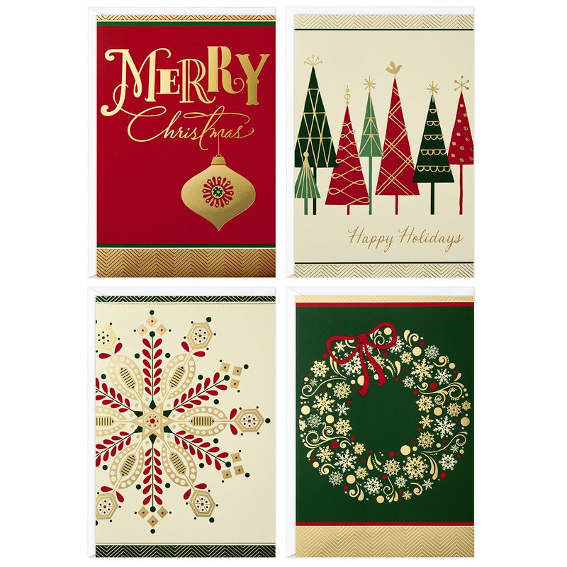 Hallmark Image Arts Christmas Boxed Cards Assortment  Elegant Icons (4 Designs  24 Cards with Envelopes) - Image 1