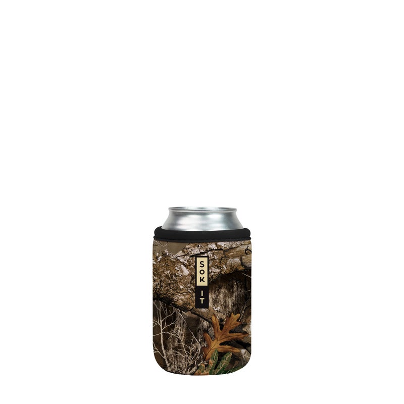 Sok It Can Sok Sleeve for Beer & Soda Insulated Neoprene Cover (RealTree Edge Camouflage, 12oz Can Sleeve) - Image 1