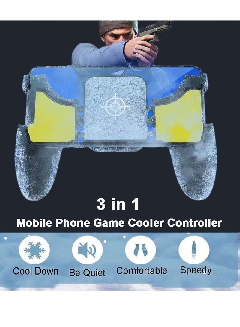 SOLARAE Mobile Game Controller with Semiconductor Cooling Heatsink, Phone Cooler Fan for PUBG/Fortnite/Call of Duty Mobile Games, Game Case Trigger L1R1 Button Compatible with iPhone/Android Phones - Image 2