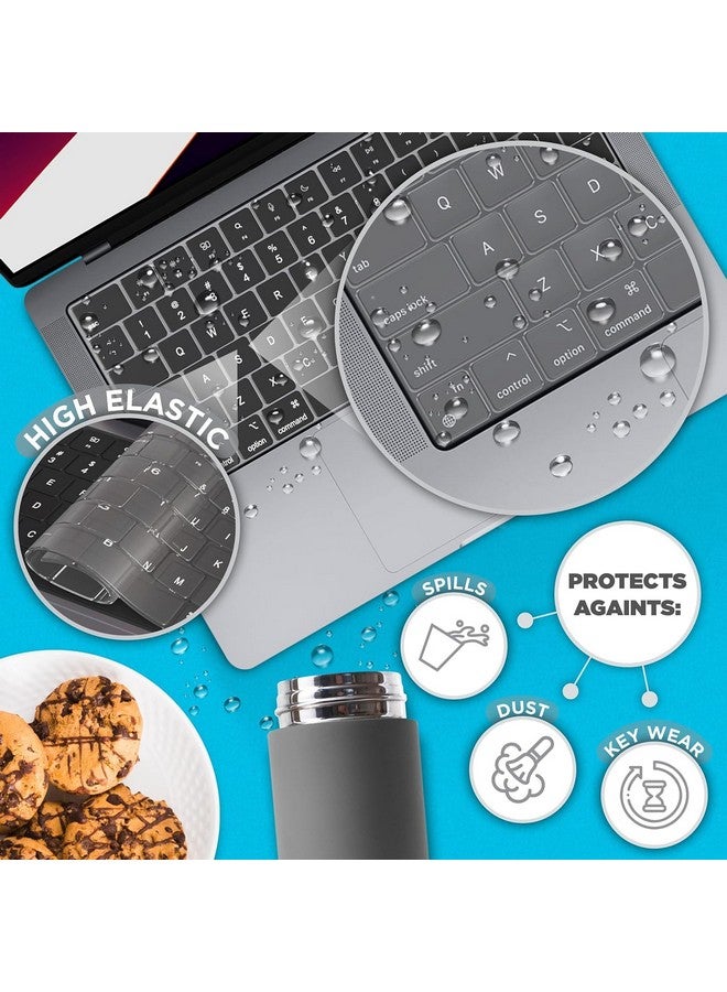 Oaky واقي لوحة مفاتيح أوكي لجهاز ماك بوك إير 15.3 بوصة [A3114 A2941 M2/M3] و ماك بوك إير 13.6 بوصة [A3113 A2681 M2/M3] - جلد واقي لوحة المفاتيح - شفاف TPU - Image 5