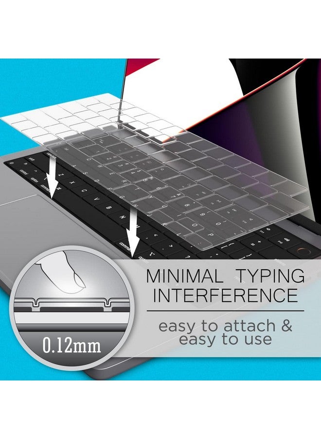 Oaky واقي لوحة مفاتيح أوكي لجهاز ماك بوك إير 15.3 بوصة [A3114 A2941 M2/M3] و ماك بوك إير 13.6 بوصة [A3113 A2681 M2/M3] - جلد واقي لوحة المفاتيح - شفاف TPU - Image 3