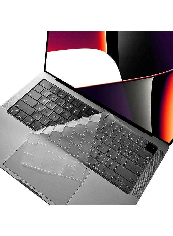 Oaky واقي لوحة مفاتيح أوكي لجهاز ماك بوك إير 15.3 بوصة [A3114 A2941 M2/M3] و ماك بوك إير 13.6 بوصة [A3113 A2681 M2/M3] - جلد واقي لوحة المفاتيح - شفاف TPU - Image 1