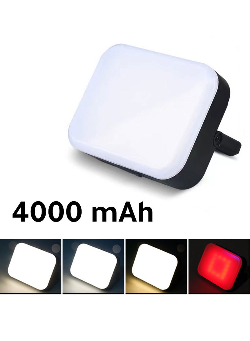 Photography rechargable small light 3 colors with power bank 4000mah - Image 1
