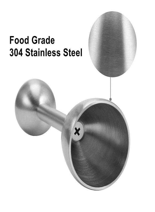 Xicennego Egg Cracker Topper Set of 5 - Includes 2 Egg Cups, 2 Spoons and 1 Cutter - Stainless Steel Easy Egg Opener - Image 5