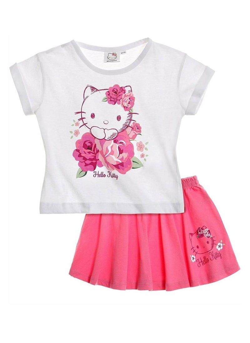 KIDS TV Hello Kitty Set Girl Skirt+ T-Shirt  - Image 1