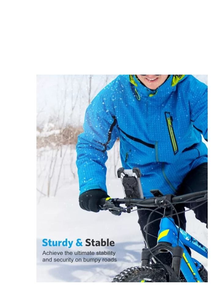 bike phone holder adjustable outdoor motorcycle aluminum alloy - Image 4