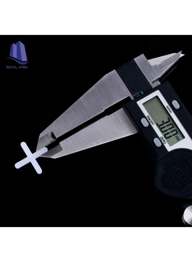 Royal Apex Construction Ceramic Tile Spacers 100Pcs Pkts Plastic Tile Spacer Cross Tiling Ceramic Tilers Spacer 4Mm - Image 2