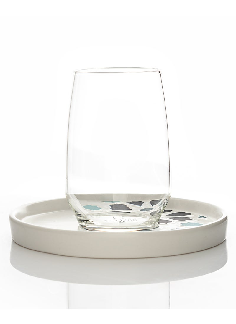 Dallaty Tea and Coffee Cups set 18 pcs Porcelain and Glass  - Image 5