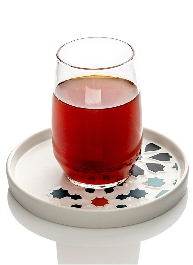 Dallaty Tea and Coffee Cups set 18 pcs Porcelain and Glass  - Image 3