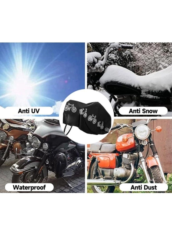 شيبشيب غطاء دراجة عملي ذو وجهين مقاوم للماء، غطاء خارجي للدراجات يحمي من الغبار، المطر، والرياح، مناسب للدراجات الجبلية، الطرق، والدراجات الكهربائية. - Image 5