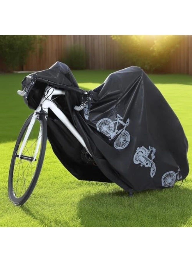 شيبشيب غطاء دراجة عملي ذو وجهين مقاوم للماء، غطاء خارجي للدراجات يحمي من الغبار، المطر، والرياح، مناسب للدراجات الجبلية، الطرق، والدراجات الكهربائية. - Image 1