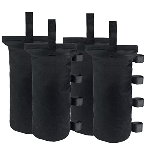 Joramoy Heavy Duty Weight Bags(150LBS) for Pop up Tent, Set of 4, Black(Without Sand) - Image 1