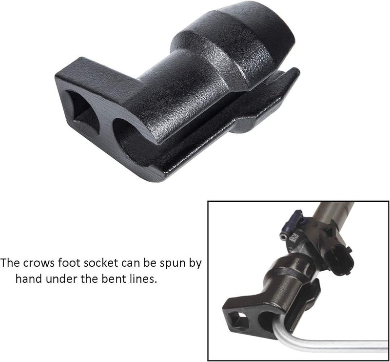 CASTNOO 2 Piece 17 MM Socket Set for Ford Power Stroke 6.7L Diesel Injection - Image 4