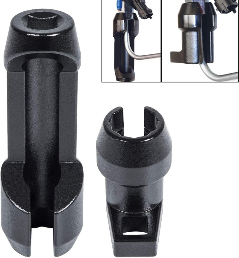 CASTNOO 2 Piece 17 MM Socket Set for Ford Power Stroke 6.7L Diesel Injection - Image 1