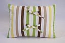 Bacati - Mod Dots/Stripes Green/Yellow/Choco Decorative Pillow 12 x 16 inches - Image 2