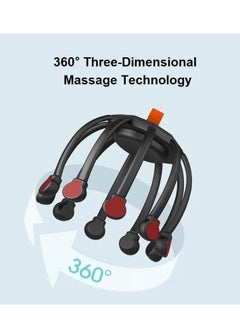 SYOSI Head Massager, Electric Head Scalp Massager with 10 Vibration Nodes, 3 Modes - Stress Relief, Deep Sleep, and Relaxation, Cordless Portable Head Scratcher for Stress Relax, Imitation Hand Massage  - Image 4