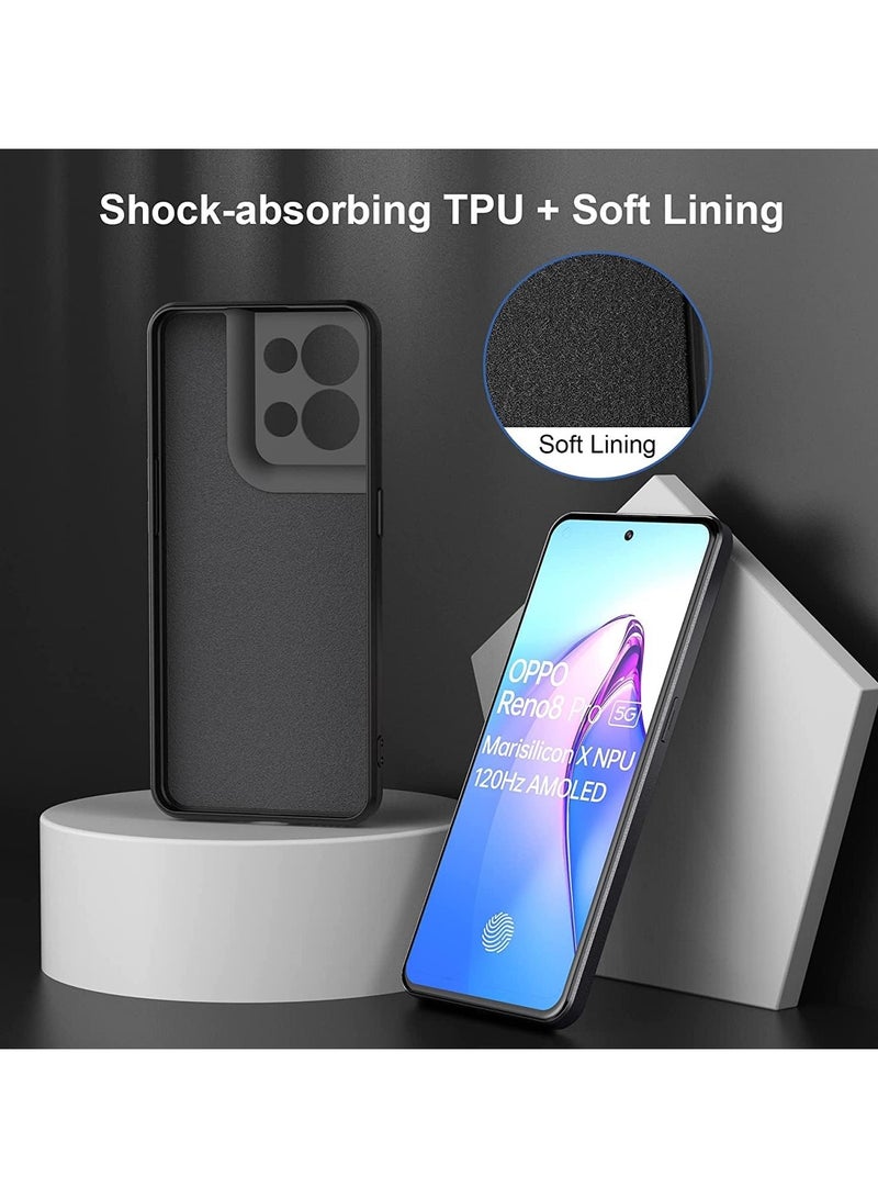 Oppo Reno 8 Pro 5G/Reno8 Pro 5G Case, Silicone Shockproof Phone Case with 【Soft Anti-Scratch Microfiber Lining】 for OPPO Reno 8 Pro 5G 2022 - Image 4