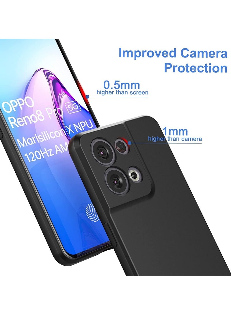 Oppo Reno 8 Pro 5G/Reno8 Pro 5G Case, Silicone Shockproof Phone Case with 【Soft Anti-Scratch Microfiber Lining】 for OPPO Reno 8 Pro 5G 2022 - Image 2