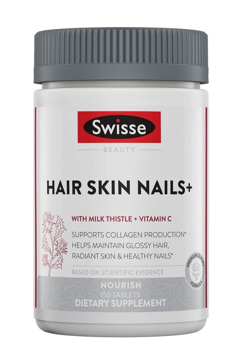Swisse - Hair Skin and Nails Vitamins for Women & Men 150 Tablets - Image 1