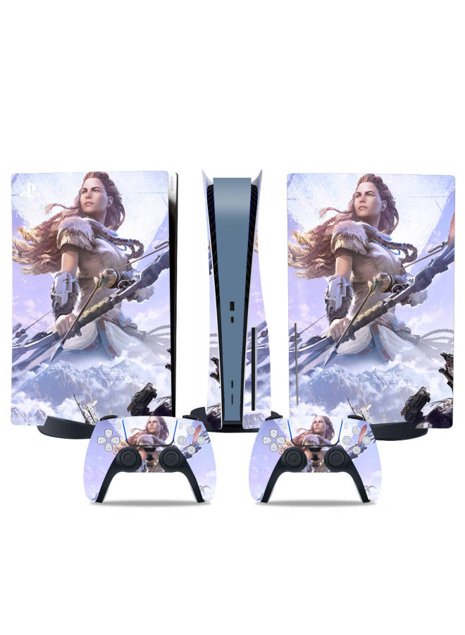 Loquat PS5 Sticker Optical Drive Edition Digital Edition PS5 Protective Film Handle Sticker Frog Wilds Horizon-Color:TN-DiskPS5-4498  - Image 3