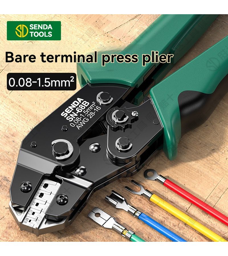 كماشة تجعيد يدوية احترافية للأطراف المسطحة ودبابيس SATA، الطراز 800783 - Image 4