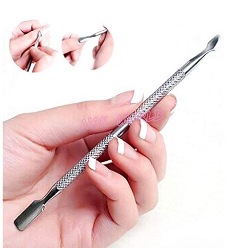 deziine DEZIINE Nail Cuticle Pusher SpoonClipper Set2pcs Beauty Professional Steel Manicure Pedicure Trimmer Remover Nipper ScissorNail Tools  - Image 5
