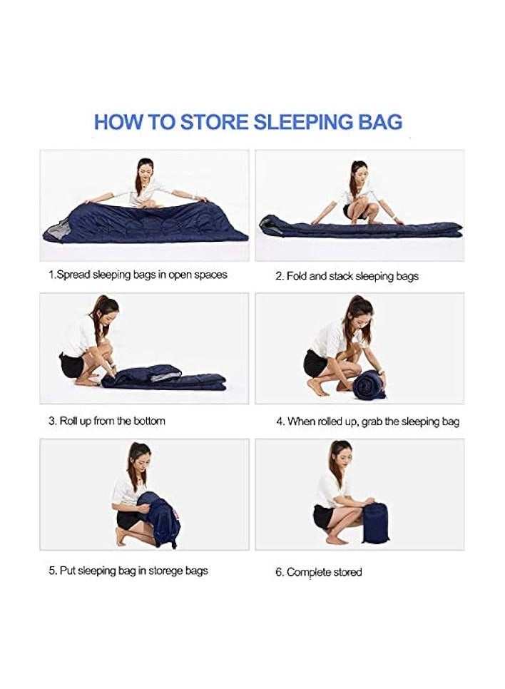 erorex Sleeping Bag, Lightweight Sleeping Bags For Kids Adults Girls Women, Cotton Hollow Filled 5-20 Degree For Backpacking/Hiking/Naturehike/Camping/Mountaineering With Compression Sack  - Image 4