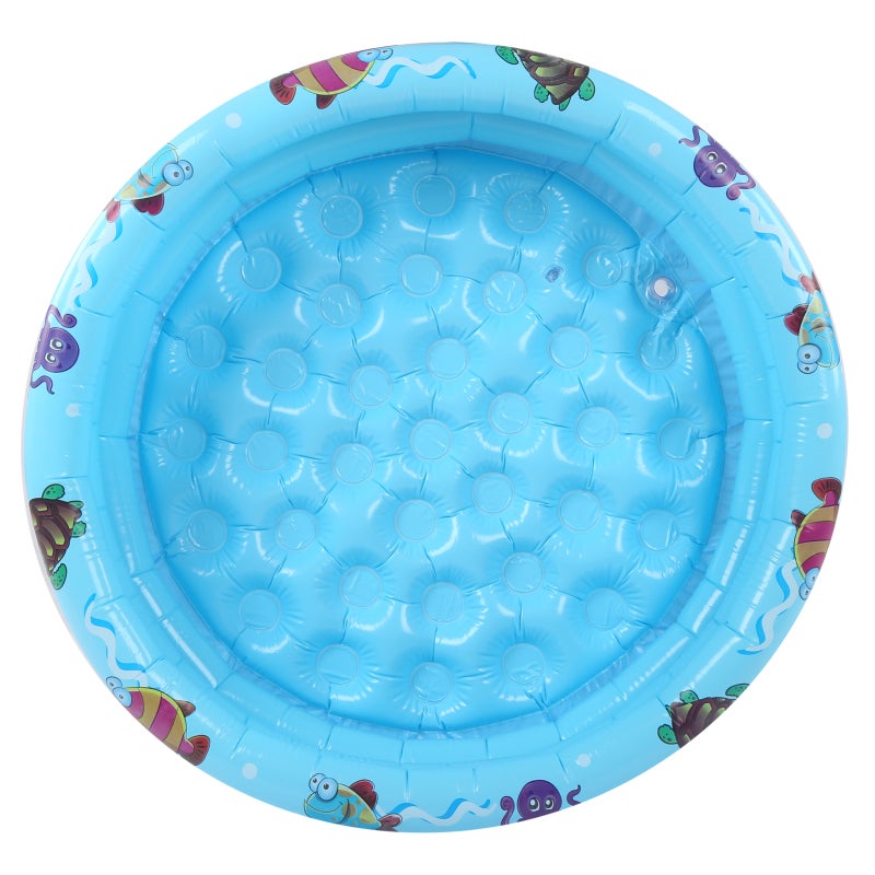 Kiddie Pool 120cm Thick Safe Eco‑Friendly PVC - Soft Protective Barrier Portable Toddler Pool for Summer Backyard Indoor Outdoor Beach Water Play - Image 1