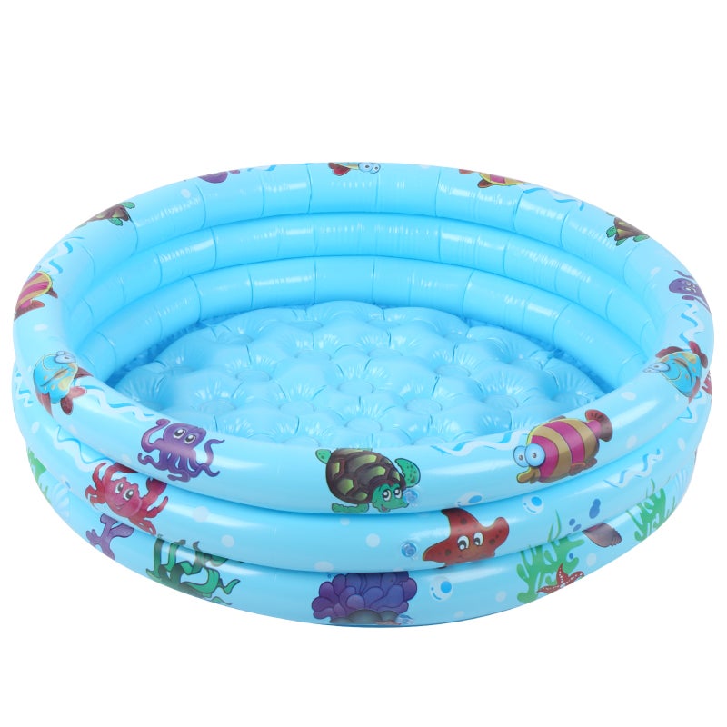 Kiddie Pool 120cm Thick Safe Eco‑Friendly PVC - Soft Protective Barrier Portable Toddler Pool for Summer Backyard Indoor Outdoor Beach Water Play - Image 2