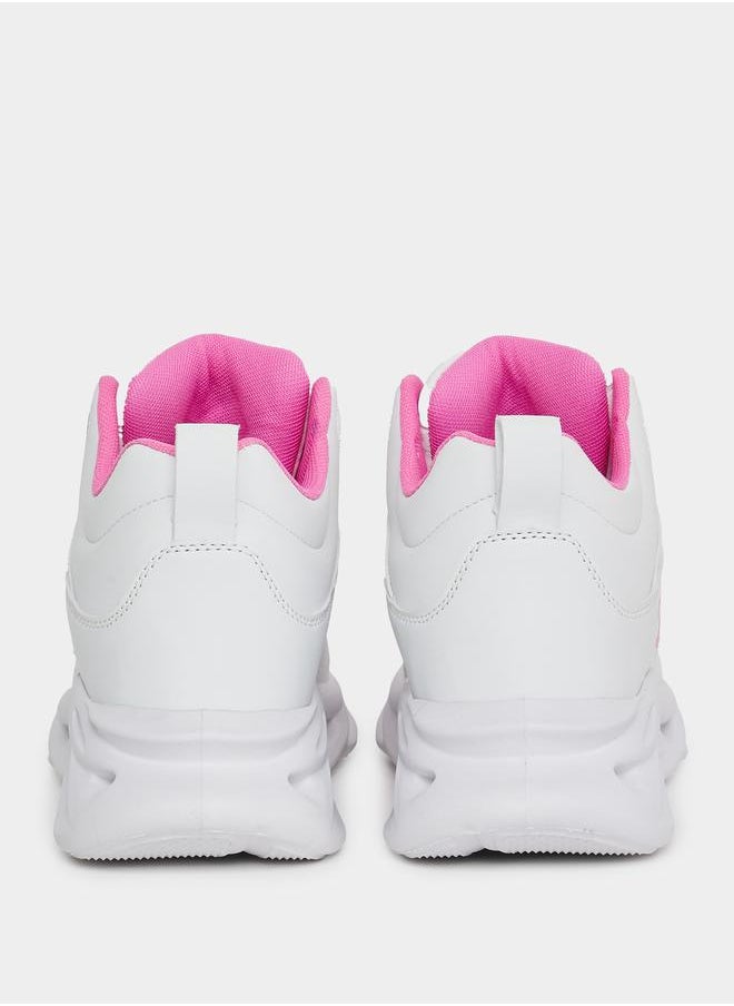 Styli - Contrast Panel High Top Sneakers - Image 1