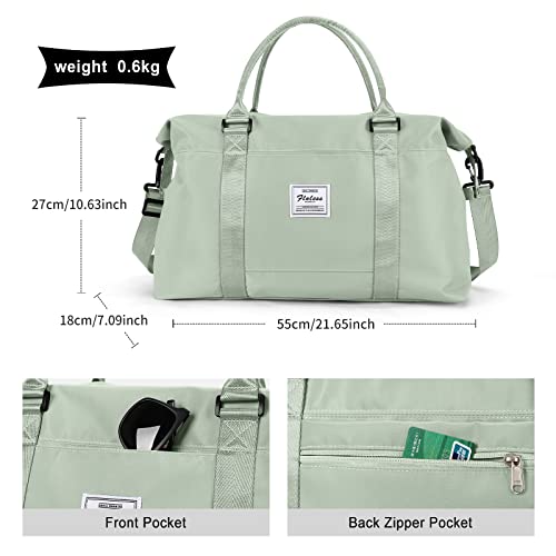 HYC00 Travel Duffel Bag,Sports Tote Gym Bag,Shoulder Weekender Overnight Bag for Women - Image 4