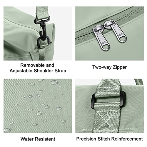 HYC00 Travel Duffel Bag,Sports Tote Gym Bag,Shoulder Weekender Overnight Bag for Women - Image 5
