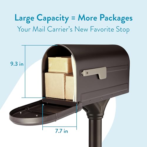 Architectural Mailboxes 7980RZ Roxbury Kit Mailbox, Rubbed Bronze - Image 4