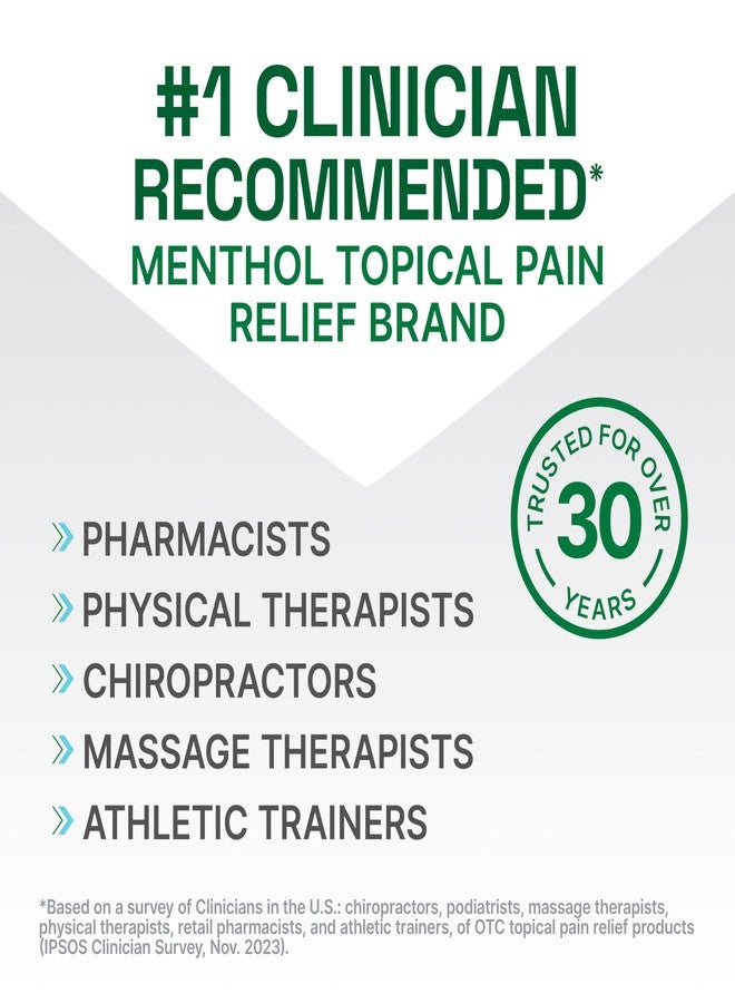 Biofreeze Professional Pain Relief Roll On, Travel Size Arthritis Discomfort Reliever, Fast Acting & Long Lasting Formula, Cooling Menthol Gel 3 Fl Oz (Pack of 3) - Image 2
