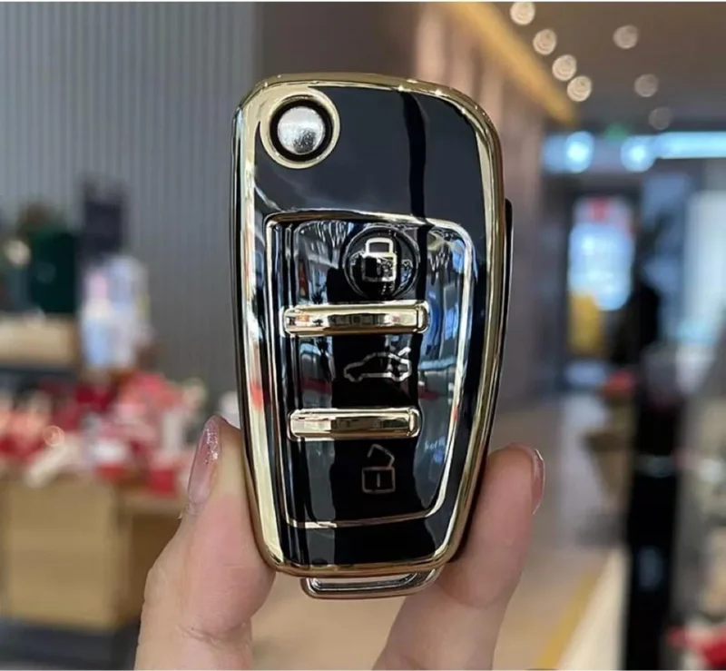 EC Shop Şenyıldız Aksesuar Audi A1 A3 8p 81 A4 A5 B6 B7 B8 A6 A7 C5 C6 4f Q3 Q5 Q7 8V Key Protection Case