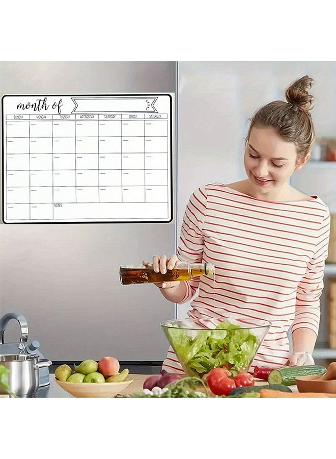 هومستر المغناطيسية الجافة مسح تقويم لوحة بيضاء مجموعة الثلاجة والجدار والثلاجة المنظمة - الشهرية والأسبوعية واليومية المخططين - Image 5