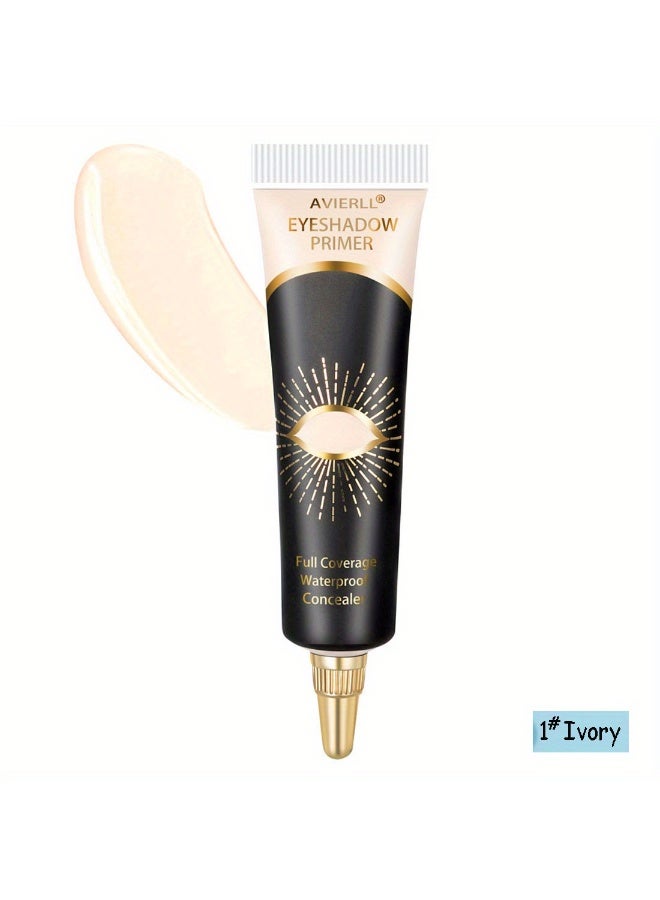 AVIERLL Eye Shadow Primer & Full Coverage Waterproof Concealer, 1pc - Ivory - Image 1