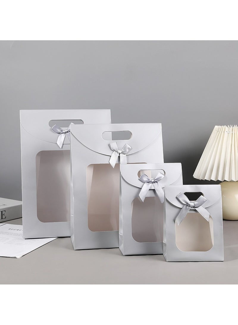 PEI  AN Eco-Friendly Kraft Paper Gift Bag with Handles – Elegant & Luxurious Present Box for Birthdays, Business, and Special Occasions(12 Pieces) 