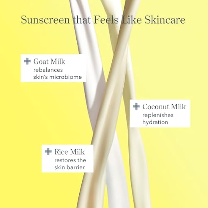 Beekman 1802 Solar Milk 3-in-1 Weightless Clear SPF 50 Face Sunscreen - 1.69 fl oz - Broad Spectrum UVA UVB Protection + Makeup Primer, Non-Greasy Gel, Goat Milk Infused, For All Skin Types & Tones - Image 3