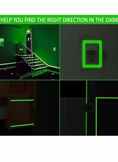 Y&D Luminous Tape, Glow in Dark Tape Waterproof Fluorescent Adhesive Warning for Stairs Stage Supplies Decoration Wall Decorative (Green Light)10m x 10mm 2PCS  - Image 2