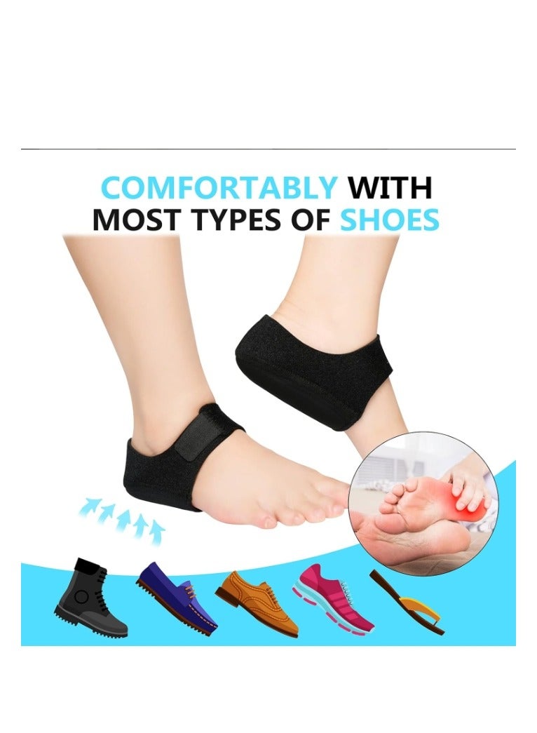 OASIS-TH Plantar Fasciitis Socks with Arch Support Heel Protector for Plantar Fasciitis and Heel Pain Relief, Achilles Tendinitis, Dry Cracked Heels, Cushioned Heel Cups for Men & Women, 1 Pair - Image 5