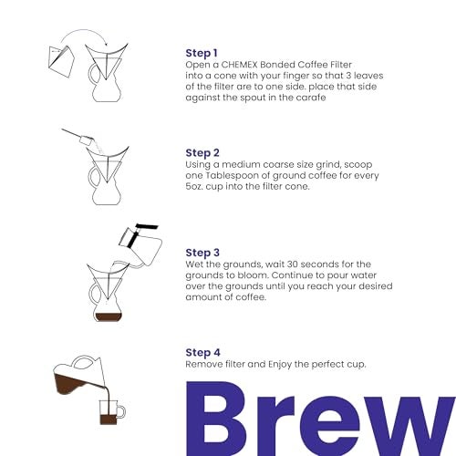 Chemex Pour-Over Glass Coffeemaker - Glass Handle Series - 8-Cup - Exclusive Packaging - Image 4