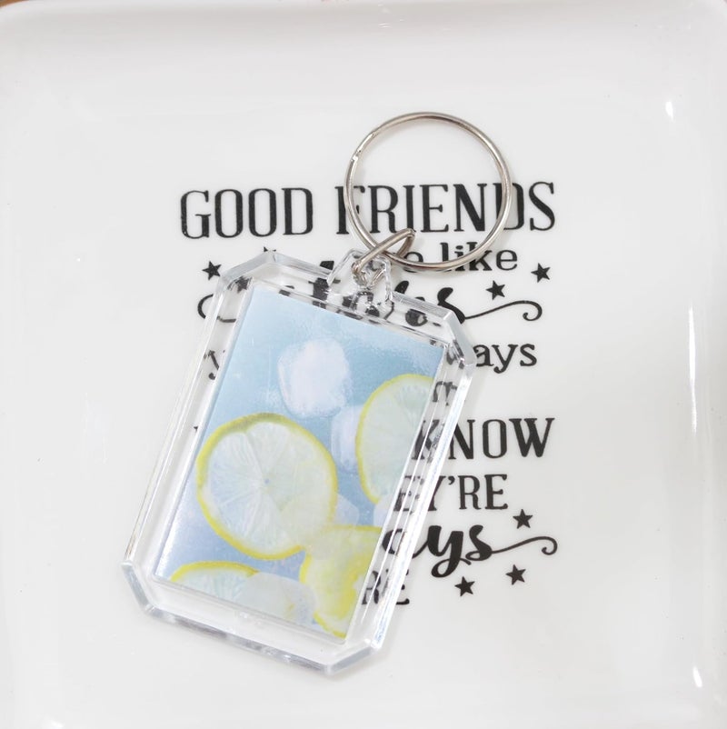 BetterJonny 20Pcs Acrylic picture Keychain Blanks Photo Keychain Clear in Photo Keychain Acrylic Picture Frame Keyrings - Image 4