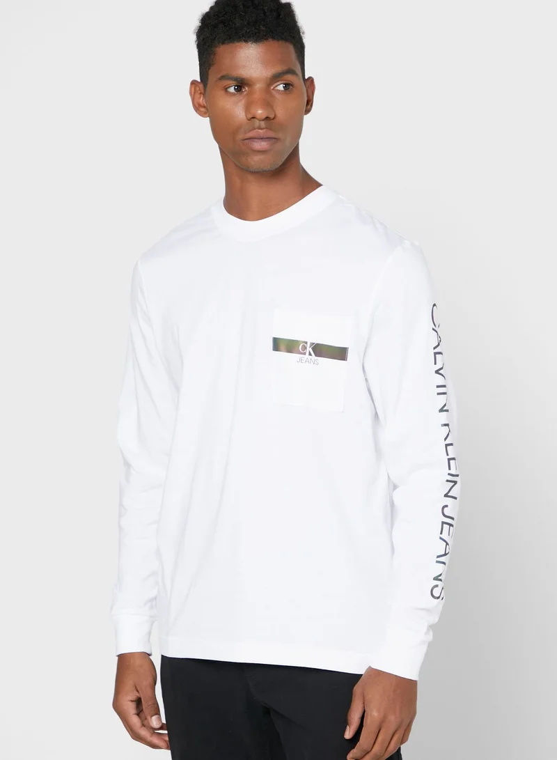 Calvin Klein Jeans Iridescent Crew Neck T-Shirt