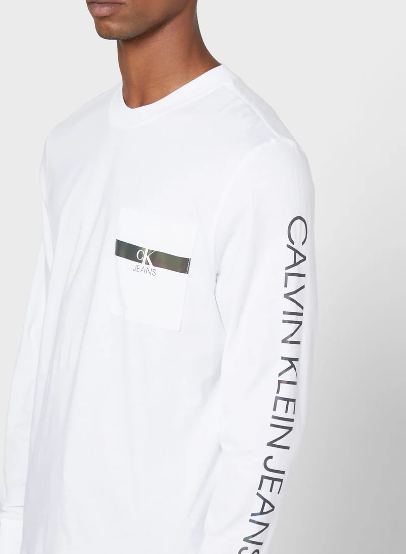 Calvin Klein Jeans Iridescent Crew Neck T-Shirt