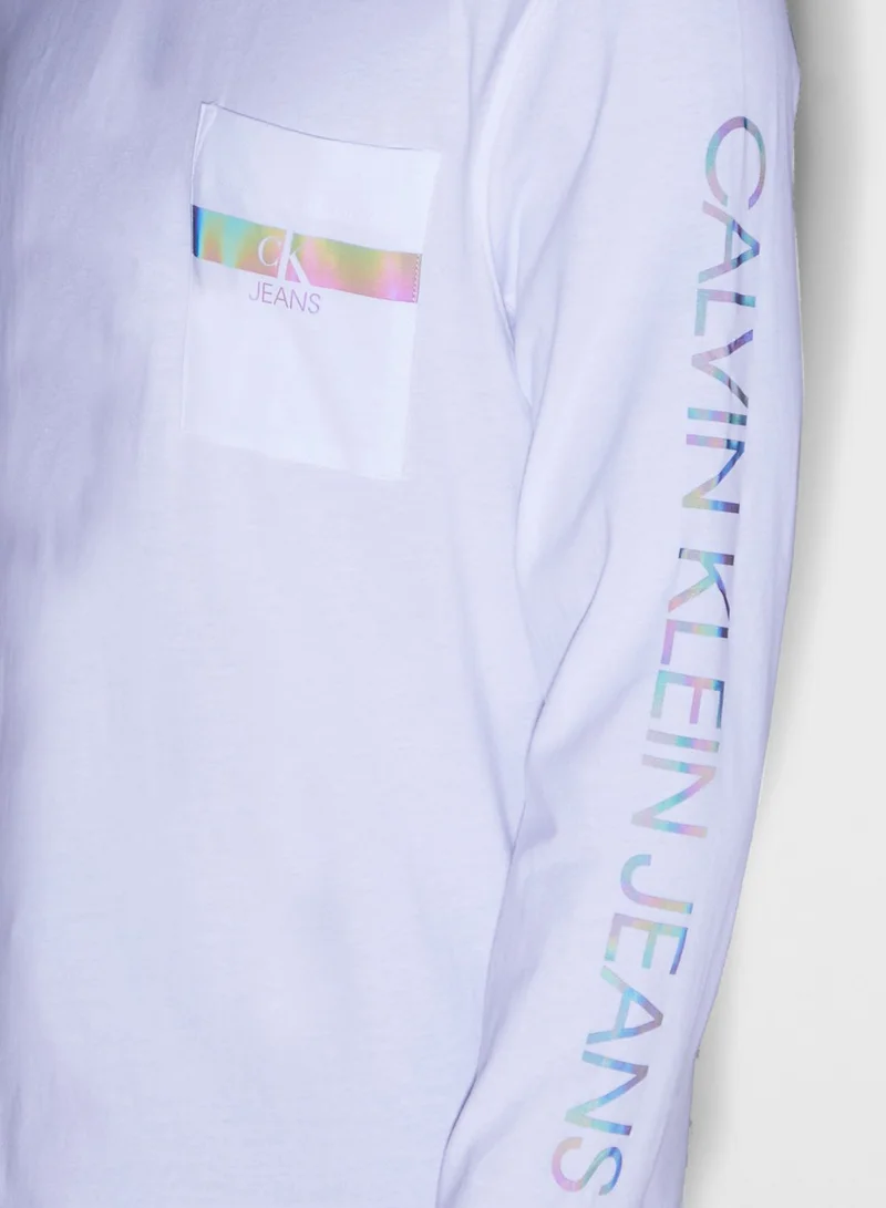 Calvin Klein Jeans Iridescent Crew Neck T-Shirt