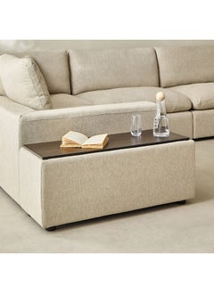 Home Box Signora Console with Storage and Wooden Tray 103 x 48 x 40 cm  - Image 1