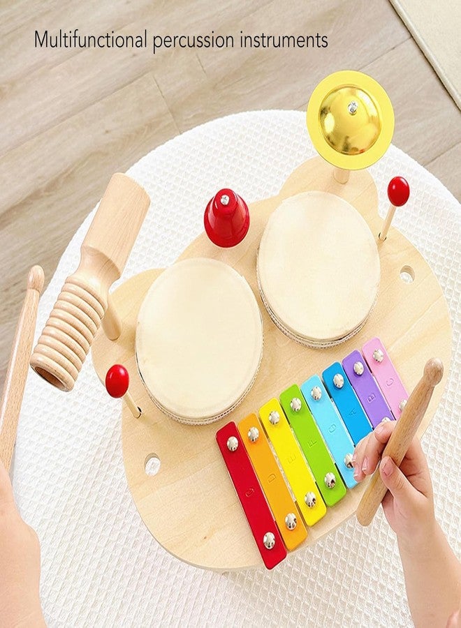 BLiSS HUES Wooden Musical Drumming Set for Kids (Percussion Combo) - Image 2